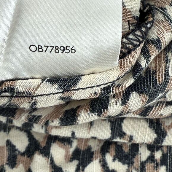 Free People French Quarter Print Wrap Mini Dress Women XS Ruffle Animal Print - Picture 10 of 12